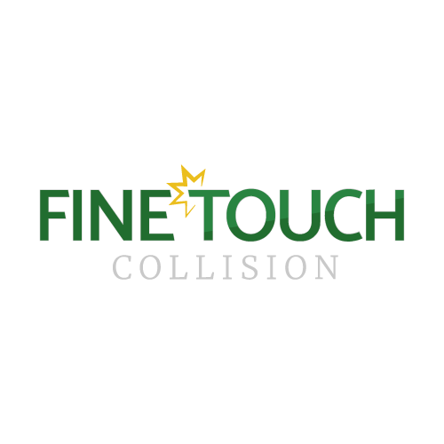 Fine Touch Collision logo in green, yellow & grey